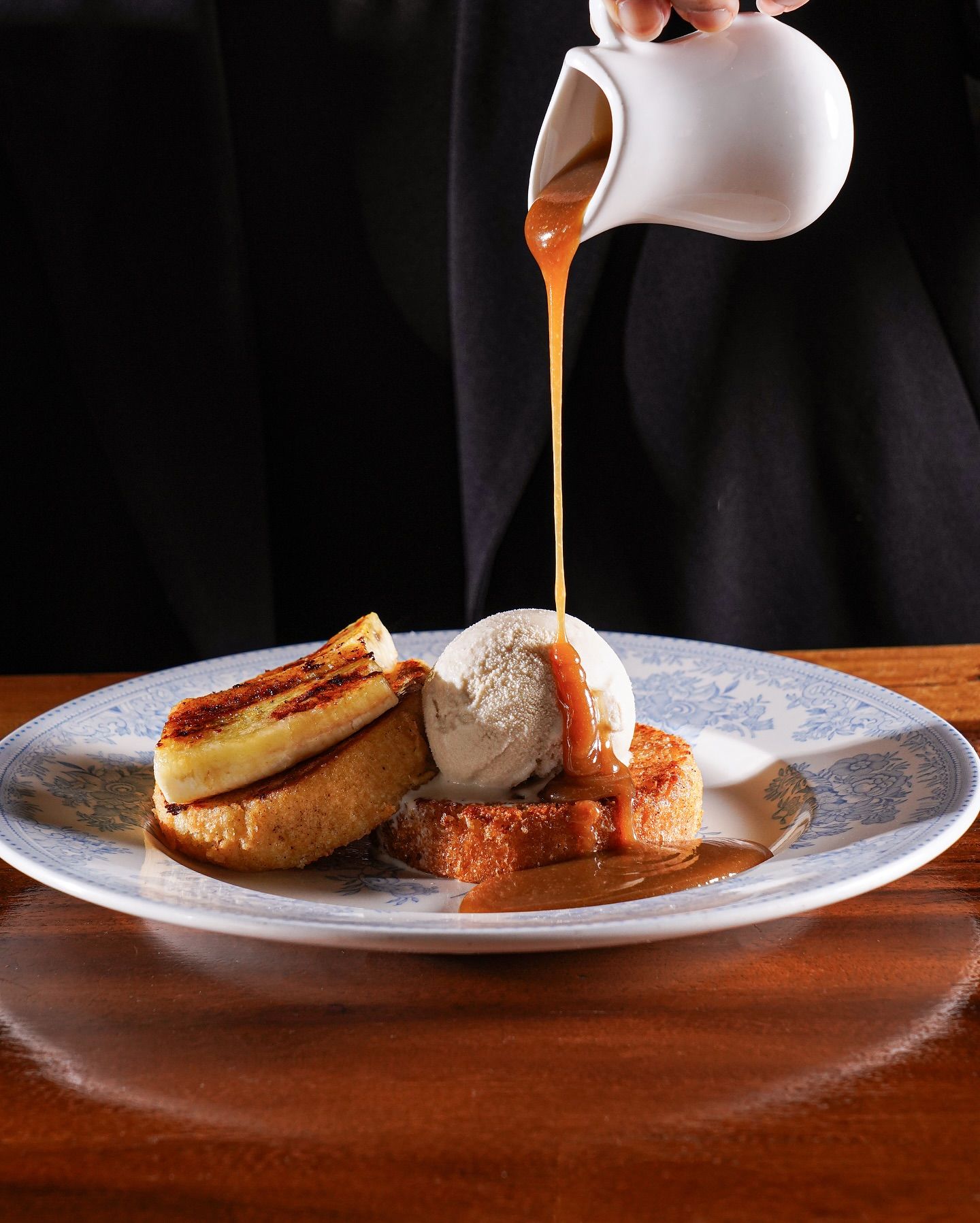 French toast with caramelised banana